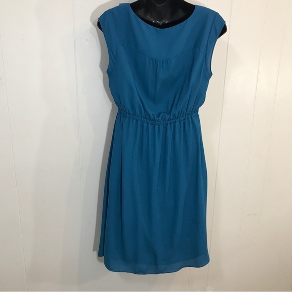 Thyme Maternity Teal High Waist Sleeveless Dress XS - Picture 2 of 5